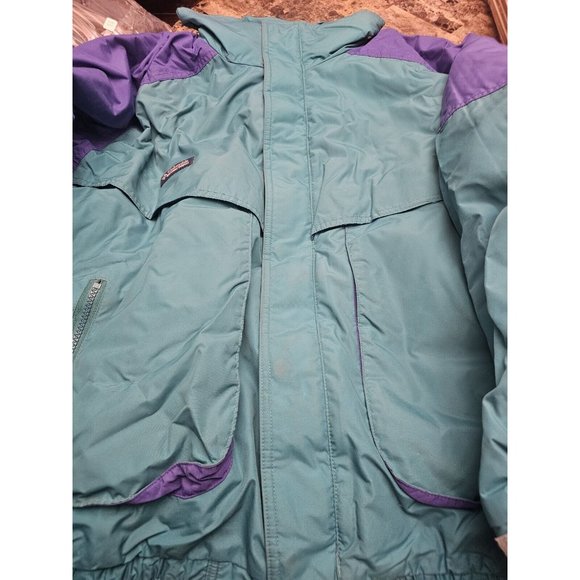 Columbia Vintage Color Block Double Layer Ski Snow Jacket Men's Size Large
